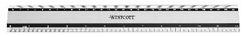 Image du produit Westcott Règle en aluminium (30 cm)