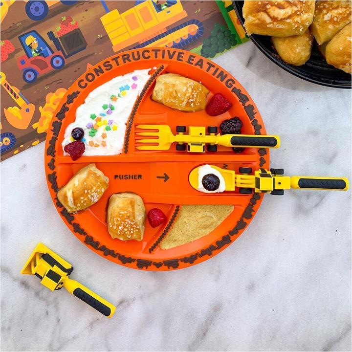 Actual product image Constructive Eating Construction site bulldozer slider
