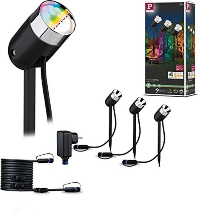 Produktbild Paulmann Outdoor Plug & Shine Zigbee Pike Starterset (330 lm, IP44)
