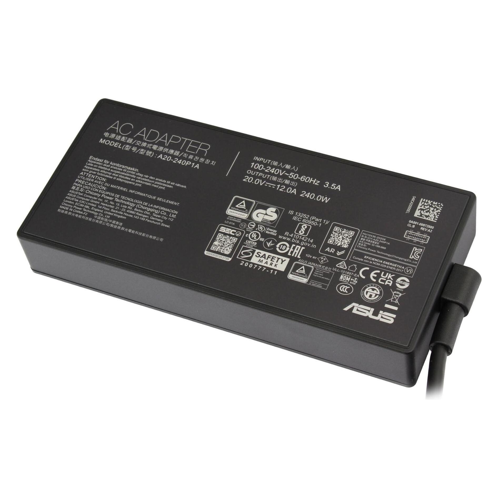 ASUS 0A001-00971500 (240 W), Notebook Netzteil, Schwarz