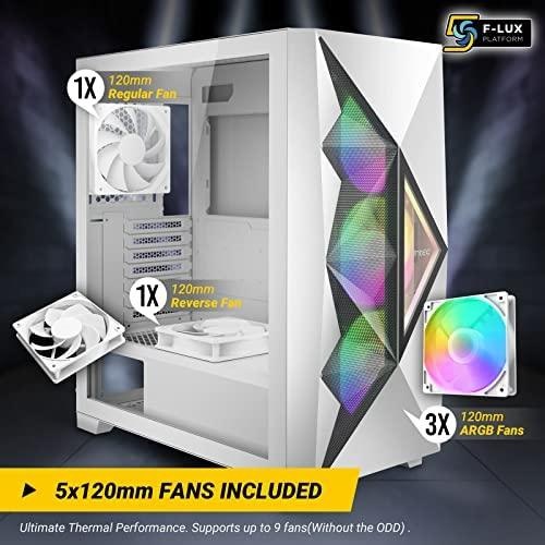 Immagine prodotto Antec Geh Gamer Dark Fleet DF800 FLUX Midi Tower bianco al dettaglio (ATX, Mini-ITX)