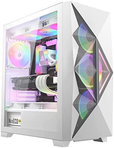 Actual product image Antec Geh Gamer Dark Fleet DF800 FLUX Midi Tower white retail (ATX, Mini-ITX)
