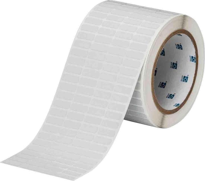 Actual product image Brady THT-1-438-10, metallised polyester, tamper evident, silver, matt, 19.05 x 6.35 mm, per