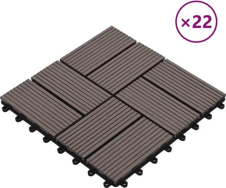 Produktbild vidaXL Terrassenfliese (22x, 30 x 30 cm)