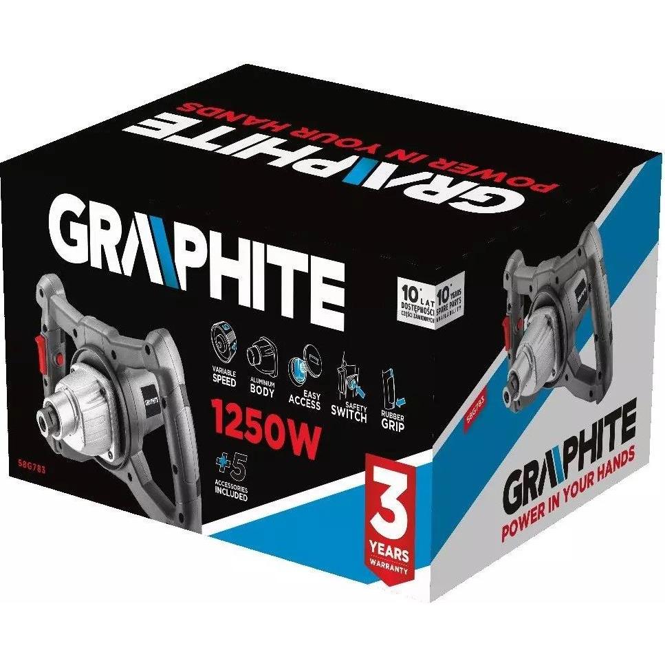 Thumbnail - Graphite, Rührwerk + Mörtelrührer, 1250W mixer, 400-800 min-1
