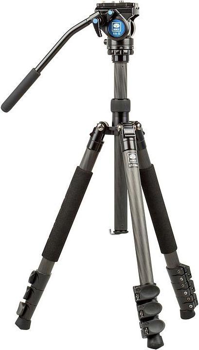 Image du produit Sirui ET-1204+VA5 Trépied Traveler en carbone avec colonne vidéo (Carbone)