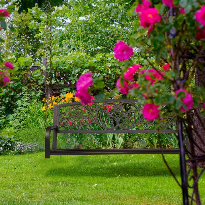 Actual product image Relaxdays swing bench