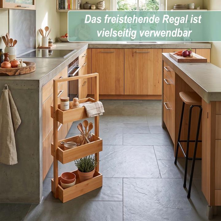 Image du produit Relaxdays étagère salle de bains (26 x 17 x 70 cm)
