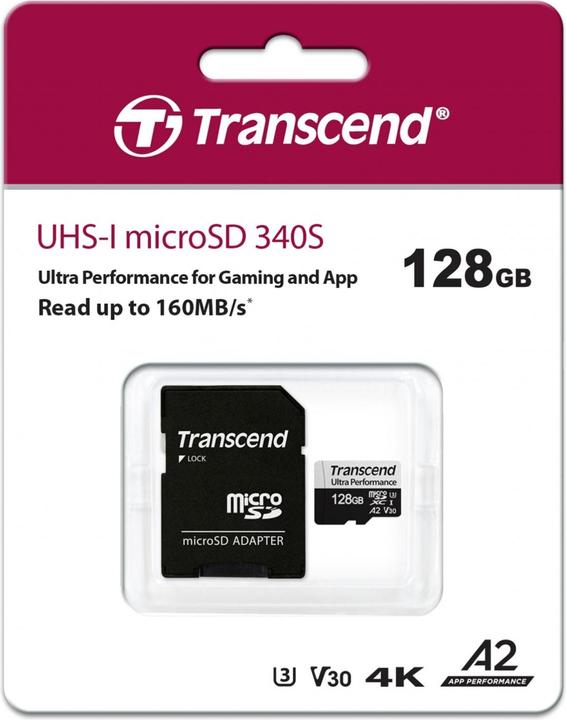 Actual product image Transcend microSDXC, UHS-I, U3 /s read, /s write (128 GB, microSDXC, U3, UHS-I)
