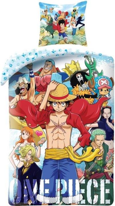 Lyo One Piece - Parure de lit en microfibre Luffy et son équipage I (200x140cm 63x63cm)