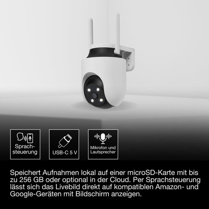 Produktbild Osram SMART+ WIFI OUTDOOR CAMERA 360 White (2560 x 1440 Pixels)