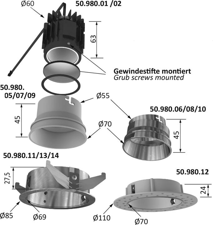 Image du produit Halemeier Ampoules pour lampes encastrables LED Lausanne (382 lm)