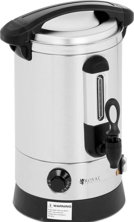 Produktbild Royal Catering Wasserkocher Edelstahl 6,5 Liter Doppelwandig 1500 W Warmhaltefunktion