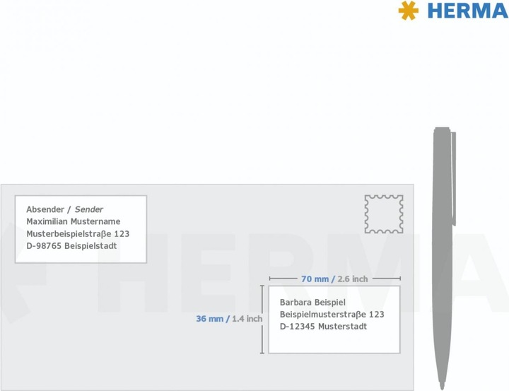 Produktbild Herma Adressetiketten A4
