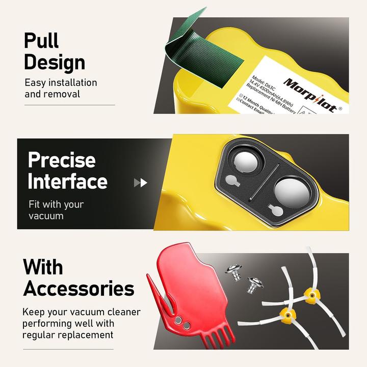 Actual product image Morpilot Ersatzakku für iRobot Roomba