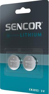 Produktbild Sencor Einmal Lithium Batterie CR2032, 2-pack (2 Stk., CR2032)