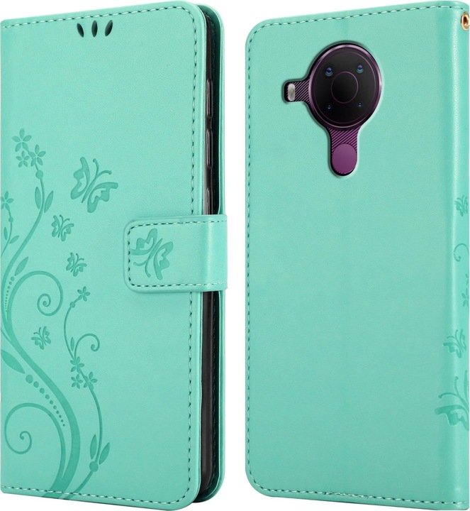 Actual product image Cadorabo Flower Book cover (Nokia 5.4)