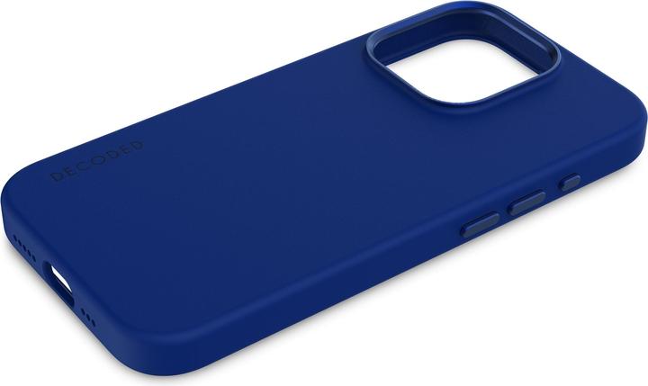 Actual product image Decoded AntiMicrobial Silicone Backcover iPhone 15 Pro Max Galactic Blue (Apple iPhone 15 Pro Max)