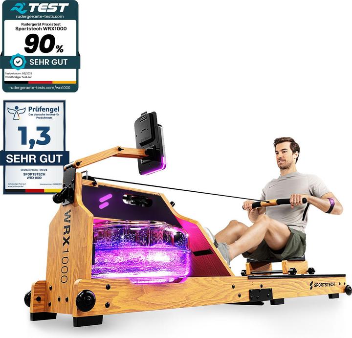Sportstech WRX1000 water rowing machine