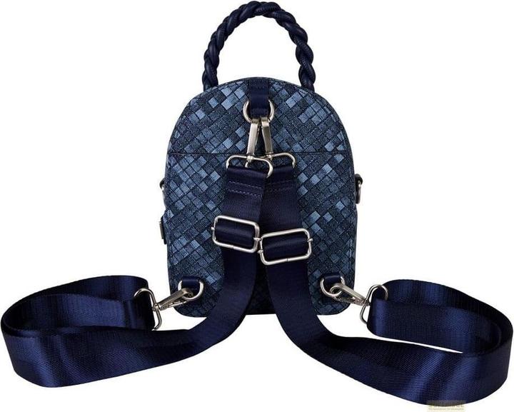Actual product image Loungefly Mini Backpack Convertible Denim