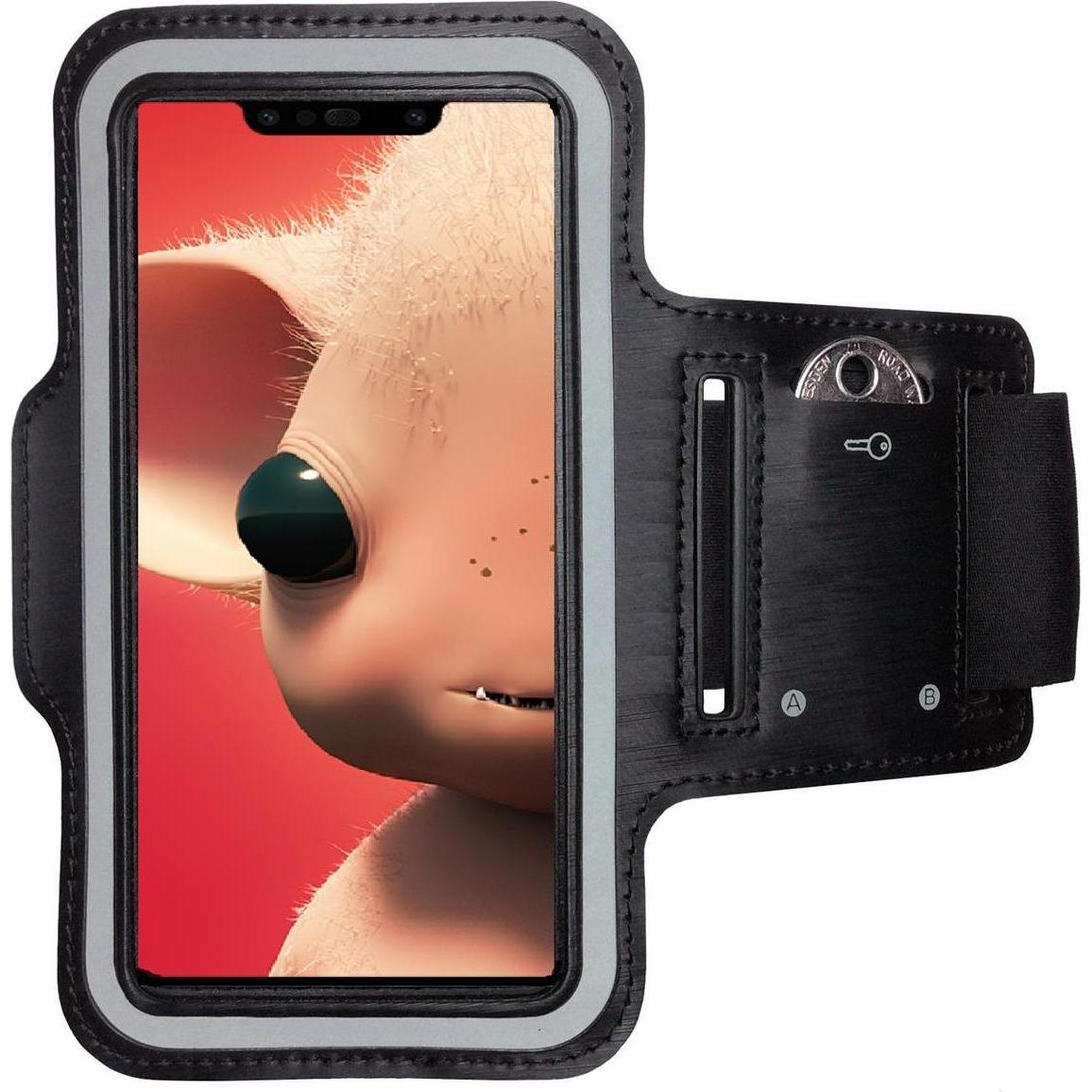CoverKingz Sportarmband für Huawei P Smart +, Smartphone Sportarmband, Schwarz