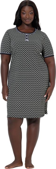 Produktbild Ulla Popken Bigshirts, 2er-Pack, Muster/uni, Rundhals, Halbarm (42, 44)