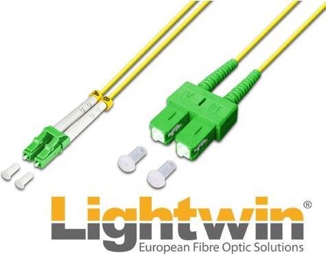 Produktbild Lightwin LWL Duplex Patchkabel, Singlemode (CAT7, 2 m)