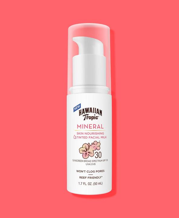 Image du produit Hawaiian Tropic Lait minéral nourrissant pour le visage (Lait solaire, SPF 30, 50 ml)