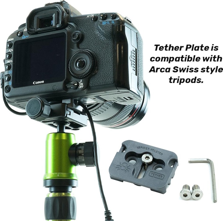 Immagine prodotto Spider Holster Piastra per cavi Spider SpiderPro Tether (Adattatore per stativo)
