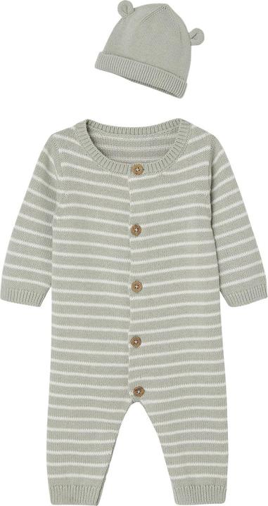 Actual product image Vertbaudet Bio-Kollektion: Baby-Set aus Overall & Mütze (56)