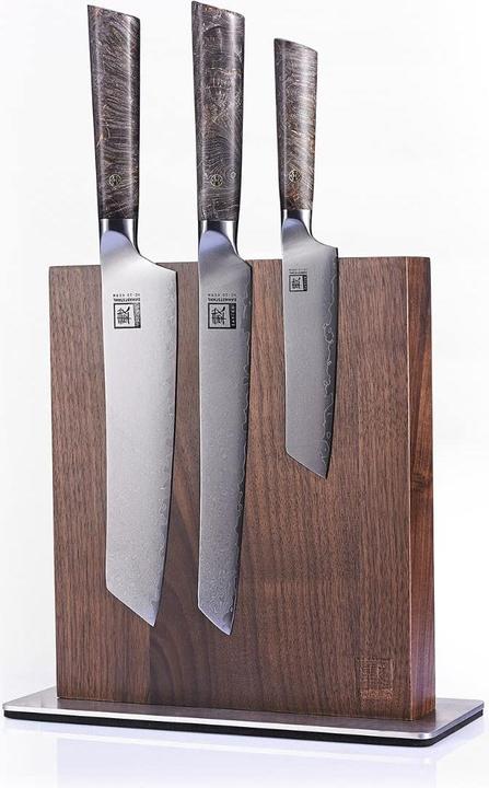 Produktbild Zayiko Nussbaum Magnetischer Messerblock