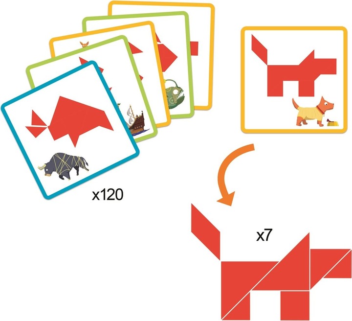 Produktbild Djeco Tangram (125 Teile)