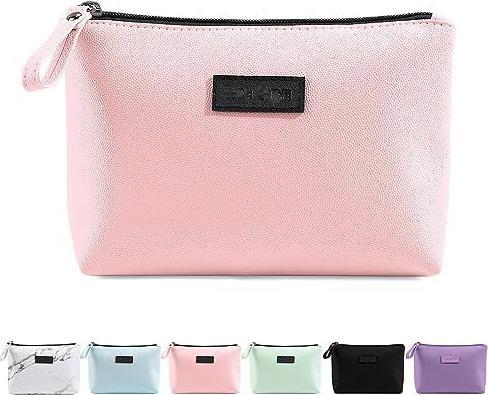 Only-Bags.Store Kleine Kosmetiktasche für Handtasche, Reise Kosmetiktasche, Make up Tasche, PU Leder tragbare