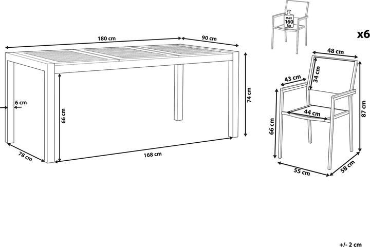 Actual product image Beliani Grosseto (180 cm)