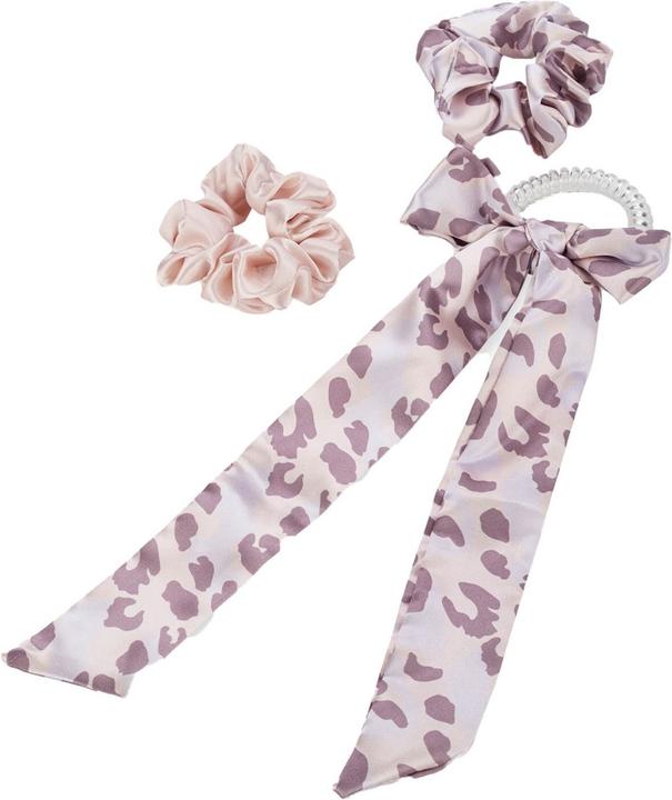 Image du produit Trisa Twisted Elastic avec noeud & Duo Scrunchies, violet