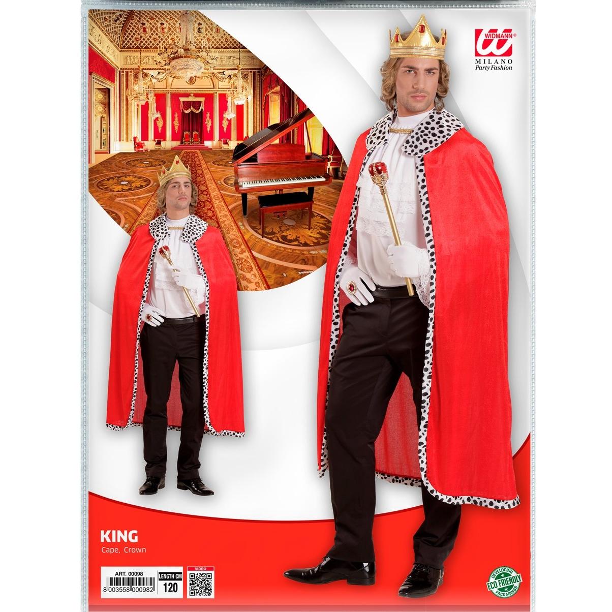 Thumbnail - Widmann Königsumhang Krone (One Size)
