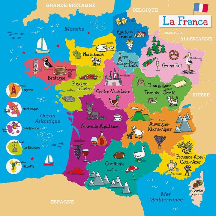 Winfun Carte de France (21 pièces)