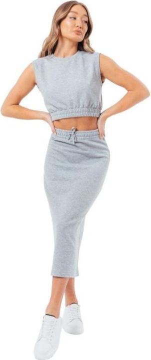 Actual product image Justhype Sweat Midi Skirt Loungewear Set LABON007 - 38 (38)
