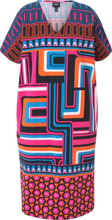 Immagine prodotto Ulla Popken Abito di jersey con stampa grafica, scollo a V e mezze maniche (54)