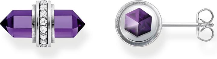 Immagine prodotto Thomas Sabo Orecchini con cristalli di onice viola in argento (Annerito, Argento 925)