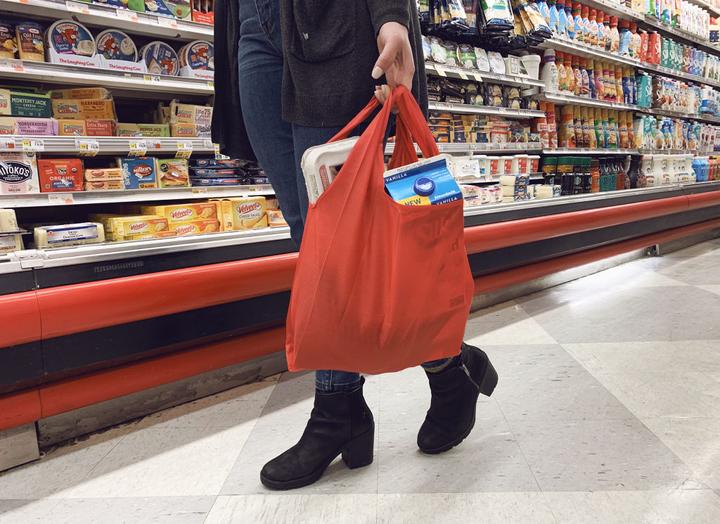 Actual product image Kikkerland Keychain Shopping Bag