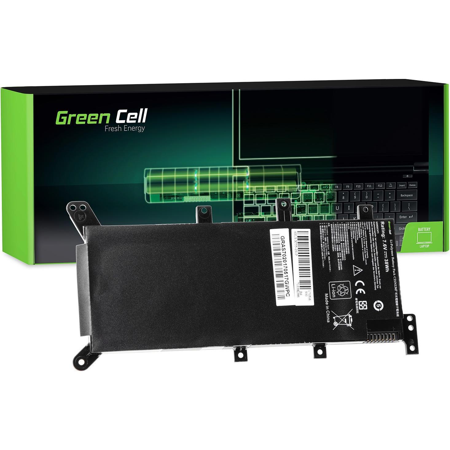 GreenCell für Asus R556 R556L A555L F555L K555L X555L X555 7.6V 4400mAh - Batterie - 4.400 (4 Zellen, 4000 mAh), Noteboo...