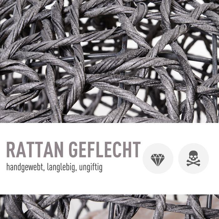 Immagine prodotto Swisshandel24 Casetta per gatti in rattan con cuscini Zona notte per gatti Grotta per gatti con piedini rialzati (Gatto)