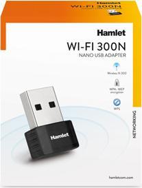 Actual product image Hamlet Nano USB stick Wi-Fi 300Mbit standard 802.11n (USB)