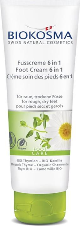 Produktbild Biokosma Fusscrem 6in1 Thym Kam BIO 75ml (Fusscrème & Fussgel, 75 ml)
