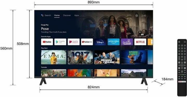 Produktbild TCL 40FHD7900 (40", LED, Full HD)