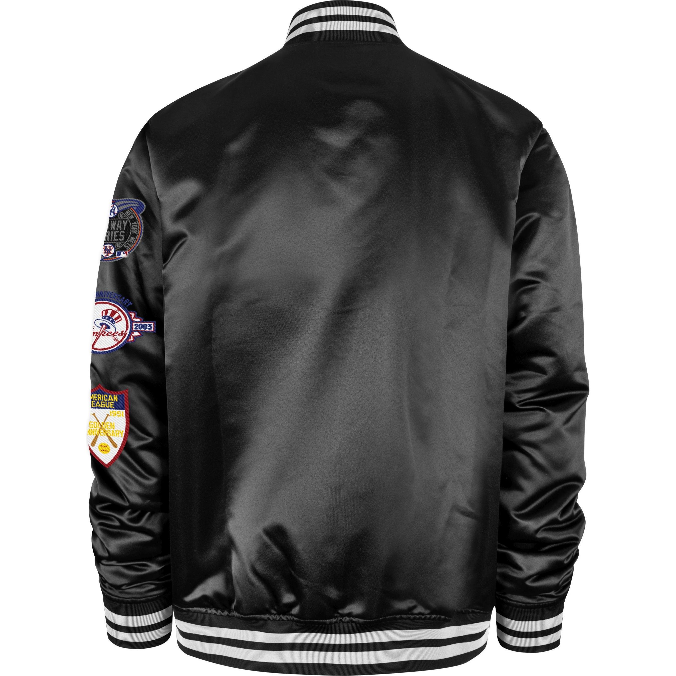 Thumbnail - 47 Brand, Herren, Jacke, College Bomber Jacke PATCHES New York Yankees - M (M), Schwarz, M