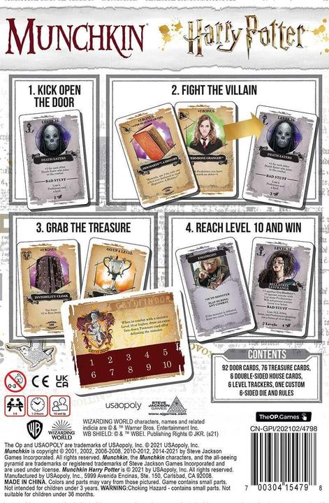 Produktbild USAopoly Munchkin Harry Potter (Englisch, 3 - 6 Spieler)