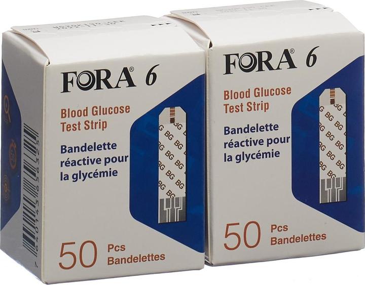 Image du produit Fora 6 Blutzuckerteststreifen (Bandelette réactive)
