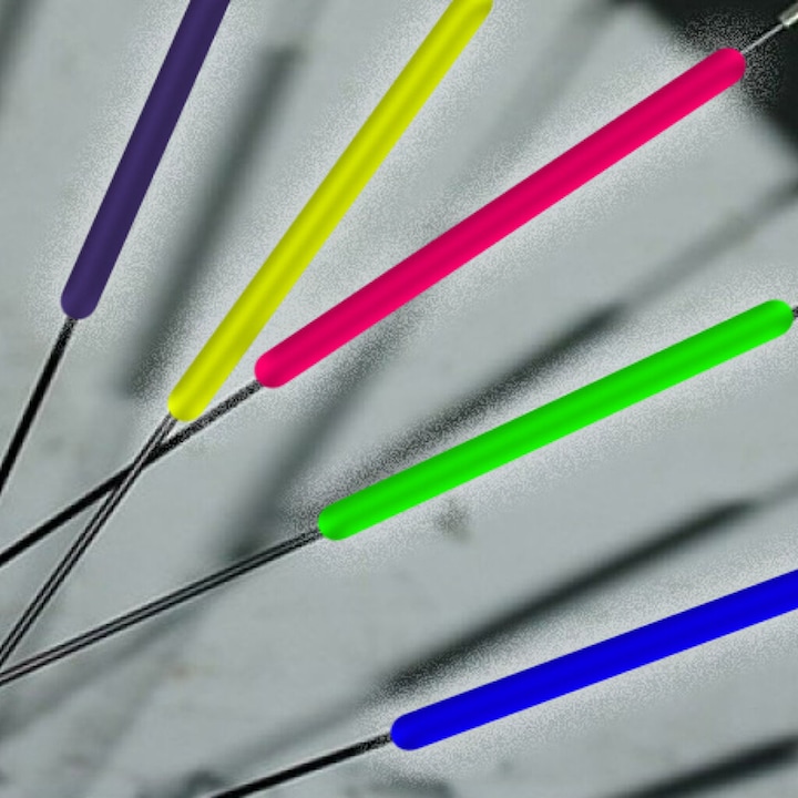 Actual product image Kikkerland Bike Spoke Reflectors